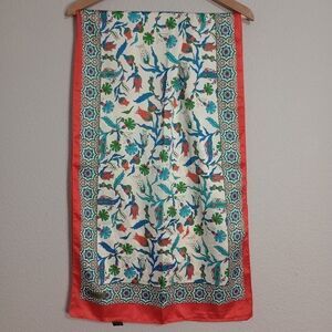 Arts Of Ottoman Made In Bursa Turkey Floral Silk Scarf